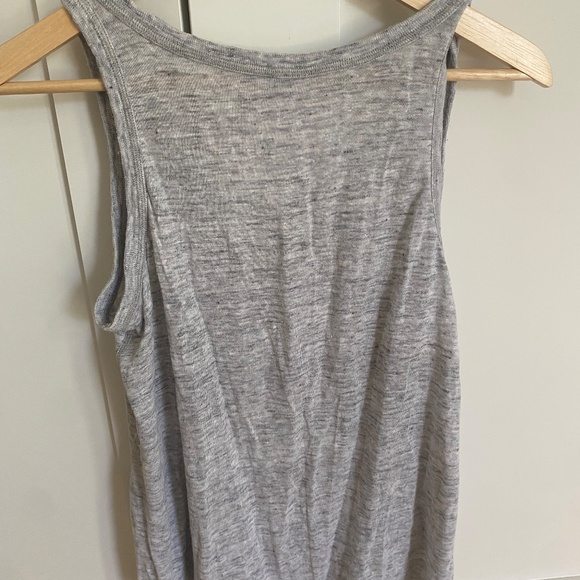 Grey Linen Vince Tank Top - XS - Picture 2 of 5
